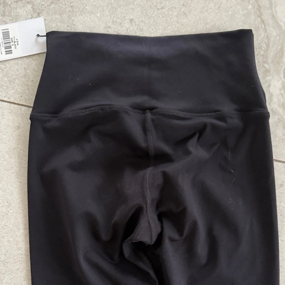 925fit Eva Leggings w/Lace Accent sz S adult black NWT